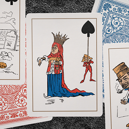 Eclipse Comic (Red) Vintage Transformation Playing Cards-Playing Cards-Wondercraft