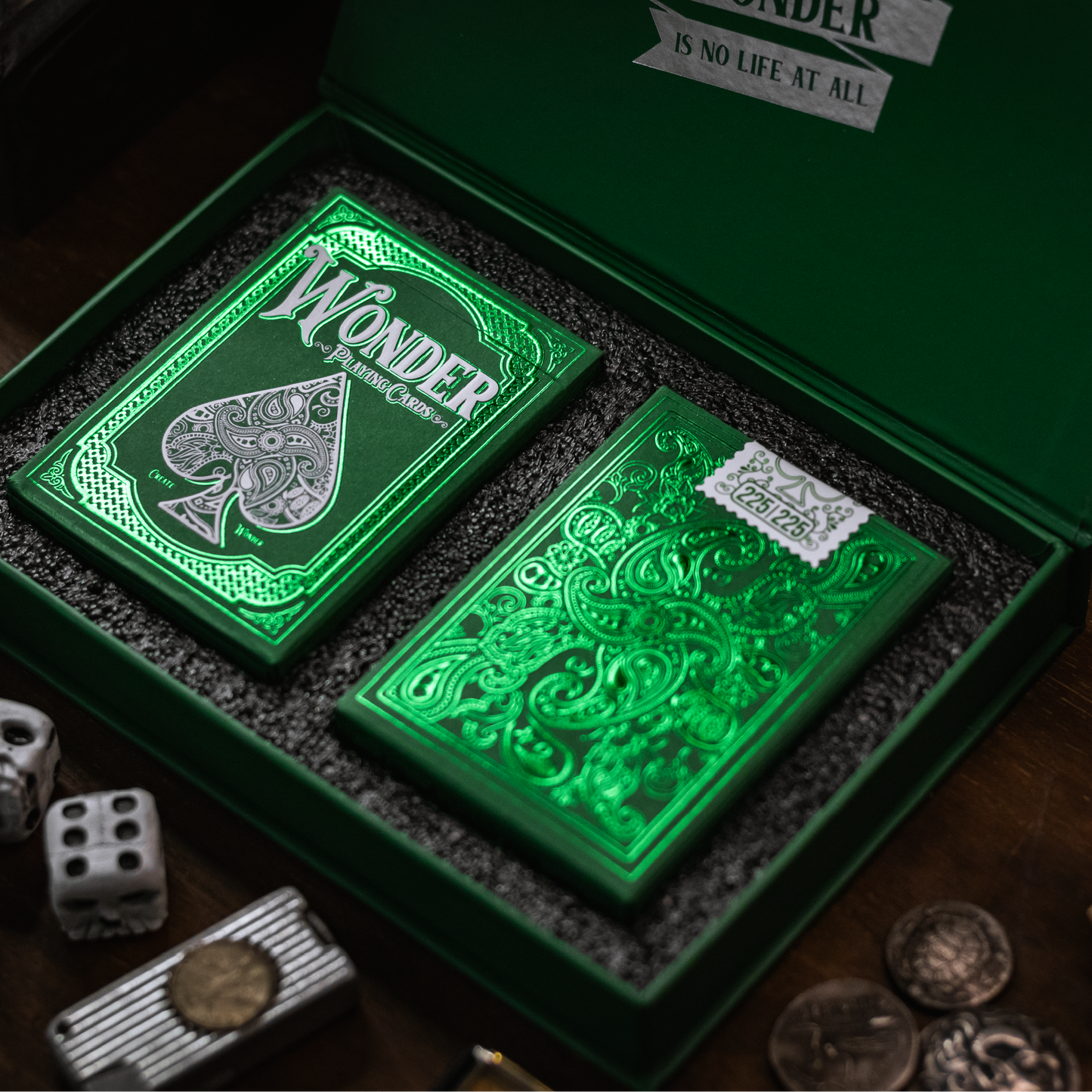 Wonder Playing Cards - Emerald - Collector Set-Playing Cards-Wondercraft