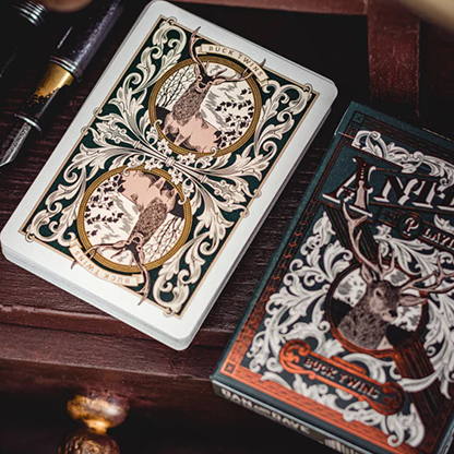 Antler Playing Cards (Juniper) by Dan & Dave-Playing Cards-Wondercraft