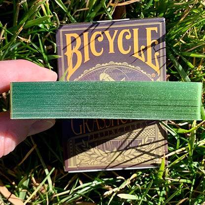 Gilded Grasshopper Dark (Olive) Playing Cards-Playing Cards-Wondercraft