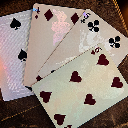 Holographic Legal Tender Playing Cards by Kings Wild-Playing Cards-Wondercraft