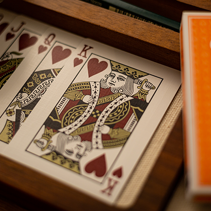 Lounge Edition in Hangar (Orange) with Limited Back by Jetsetter Playing Cards-Playing Cards-Wondercraft