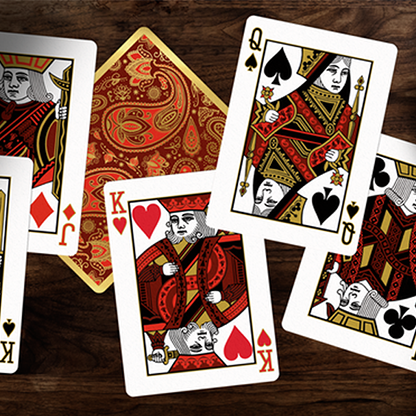 Paisley Royals (Red) Playing Cards by Dutch Card House Company-Playing Cards-Wondercraft
