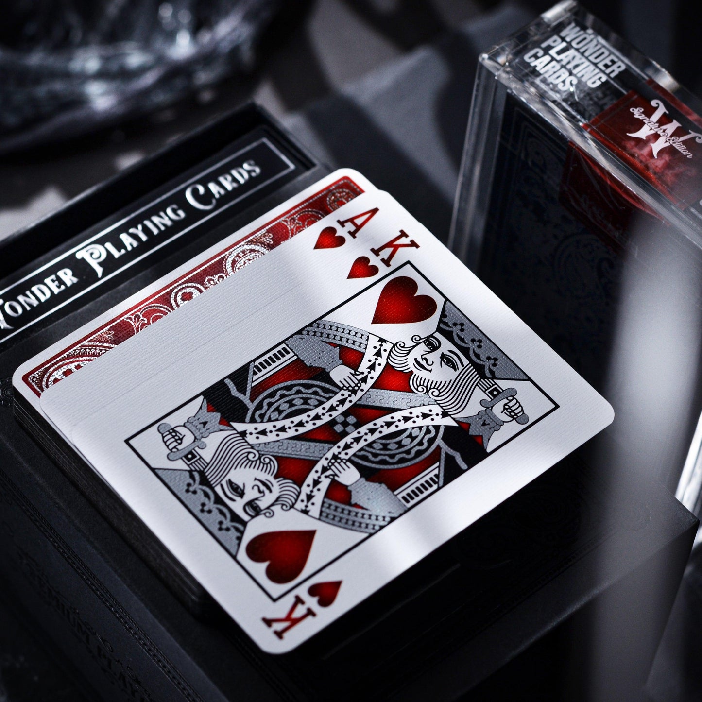 Scarlet Wonder Signature Edition - Black Gilded-Playing Cards-Wondercraft