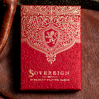Sovereign STD Red-Playing Cards-Wondercraft