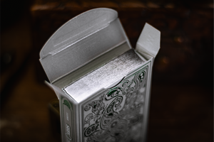 Wonder Playing Cards - Emerald - Silver Gilded