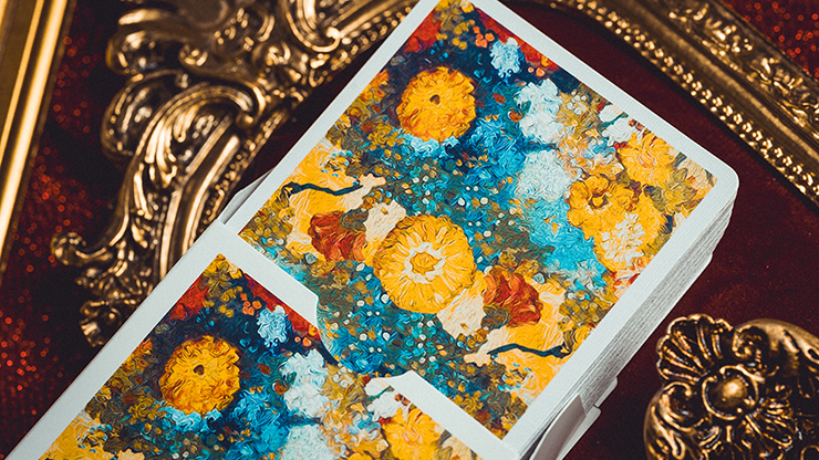Van Gogh Zinnias (Numbered- Seal) Playing Cards