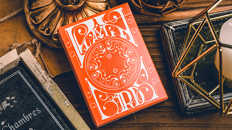 Smoke &amp; Mirrors V9 (Orange Edition) Playing Cards by Dan &amp; Dave
