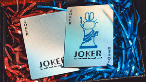 Limited Holographic Edition Surprise Deck V5 (Blue) Playing cards by Bacon Playing Card Company