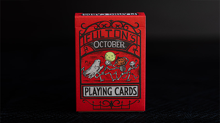 FULTON&#39;S October Red Edition Playing Cards