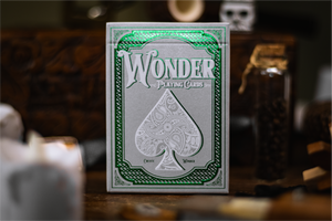 Wonder Playing Cards - Emerald - Silver Gilded