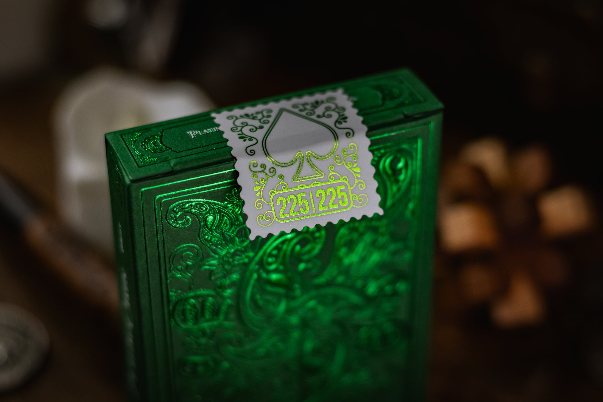 Wonder Playing Cards - Emerald - Green Gilded
