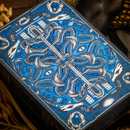 Babylon (Cerulean Blue) Playing Cards by Riffle Shuffle-Playing Cards-Wondercraft