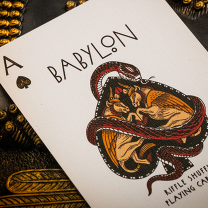 Babylon (Ruby Red) Playing Cards by Riffle Shuffle-Playing Cards-Wondercraft