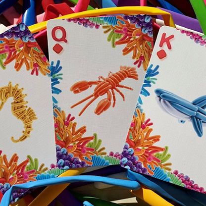 Bicycle Balloon Stripper (Ocean) Playing Cards-Playing Cards-Wondercraft
