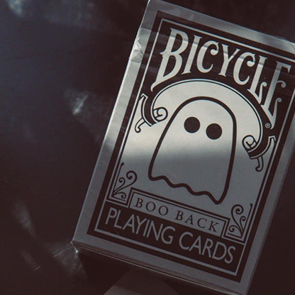 Bicycle Boo Back Playing Cards (Grey)-Playing Cards-Wondercraft