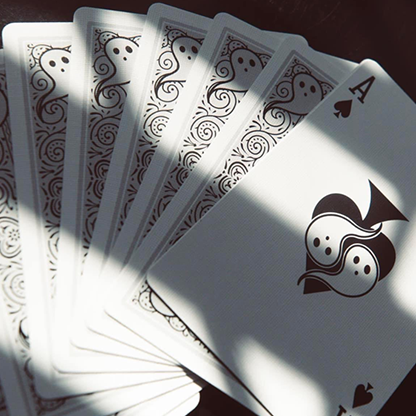 Bicycle Boo Back Playing Cards (Grey)-Playing Cards-Wondercraft