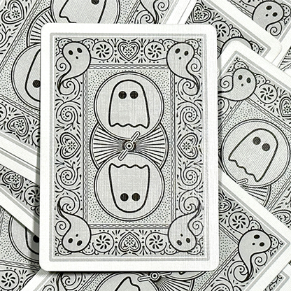 Bicycle Boo Back Playing Cards (Grey)-Playing Cards-Wondercraft