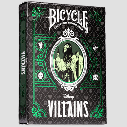 Bicycle Disney Villains (Green) by US Playing Card Co.-Playing Cards-Wondercraft