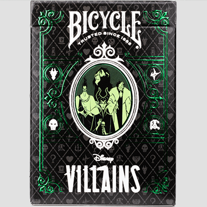 Bicycle Disney Villains (Green) by US Playing Card Co.-Playing Cards-Wondercraft