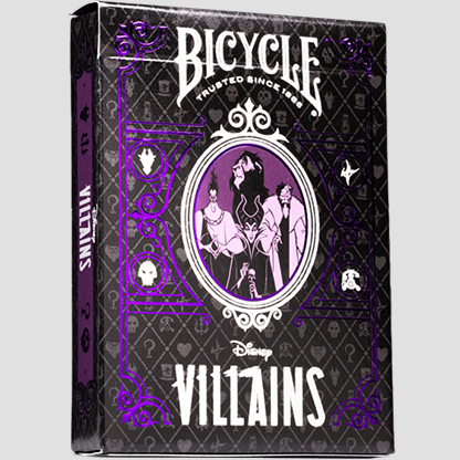 Bicycle Disney Villains (Purple) by US Playing Card Co.-Playing Cards-Wondercraft