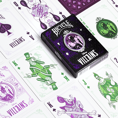 Bicycle Disney Villains (Purple) by US Playing Card Co.-Playing Cards-Wondercraft