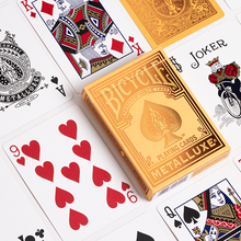 Bicycle Metalluxe Orange Playing Cards by US Playing Card Co.-Playing Cards-Wondercraft