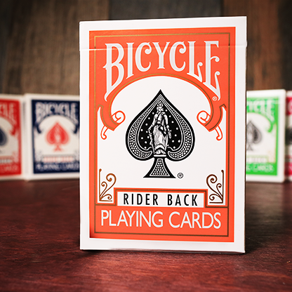 Bicycle Orange Playing Cards by US Playing Card Co-Playing Cards-Wondercraft