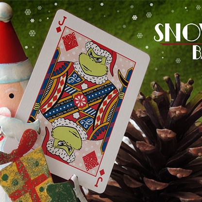 Bicycle Snowman (Blue) Playing Cards-Playing Cards-Wondercraft