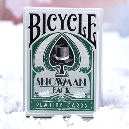 Bicycle Snowman (Green) Playing Cards-Playing Cards-Wondercraft