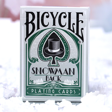 Bicycle Snowman (Green) Playing Cards-Playing Cards-Wondercraft