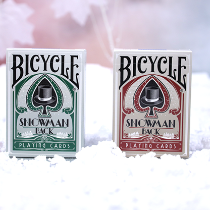 Bicycle Snowman (Red) Playing Cards-Playing Cards-Wondercraft