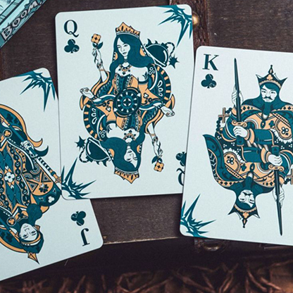 Boom (Blue) Playing Cards-Playing Cards-Wondercraft