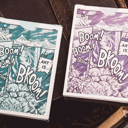 Boom (Blue) Playing Cards-Playing Cards-Wondercraft
