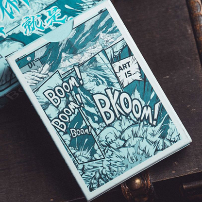 Boom (Blue) Playing Cards-Playing Cards-Wondercraft