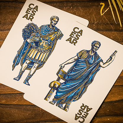Caesar (Blue) Playing Cards by Riffle Shuffle-Playing Cards-Wondercraft