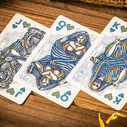 Caesar (Blue) Playing Cards by Riffle Shuffle-Playing Cards-Wondercraft