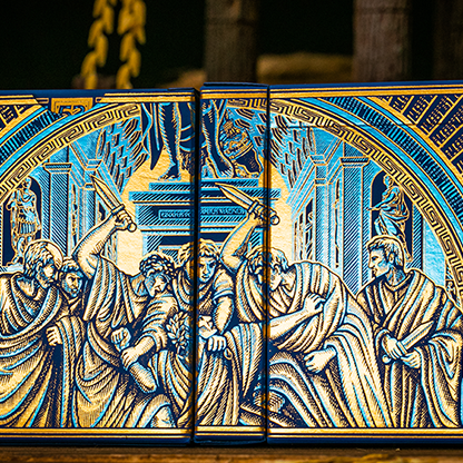 Caesar (Blue) Playing Cards by Riffle Shuffle-Playing Cards-Wondercraft