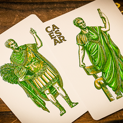 Caesar (Green) Playing Cards by Riffle Shuffle-Playing Cards-Wondercraft