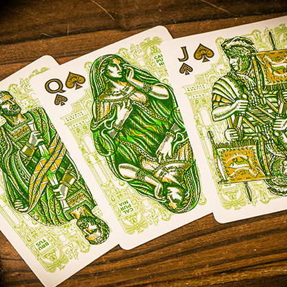 Caesar (Green) Playing Cards by Riffle Shuffle-Playing Cards-Wondercraft