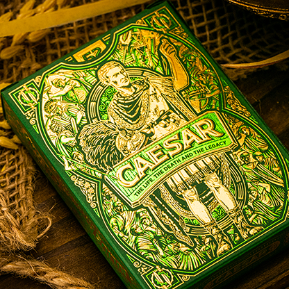Caesar (Green) Playing Cards by Riffle Shuffle-Playing Cards-Wondercraft
