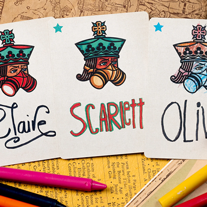 Crayon Playing Cards by Kings Wild Project-Playing Cards-Wondercraft