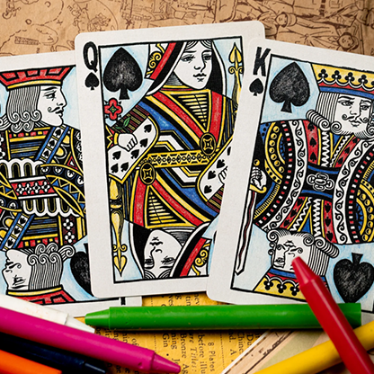 Crayon Playing Cards by Kings Wild Project-Playing Cards-Wondercraft