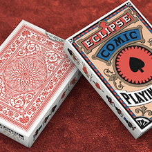 Eclipse Comic (Red) Vintage Transformation Playing Cards-Playing Cards-Wondercraft