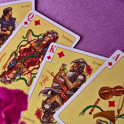 Eneida: Love (Green) Playing Cards-Playing Cards-Wondercraft