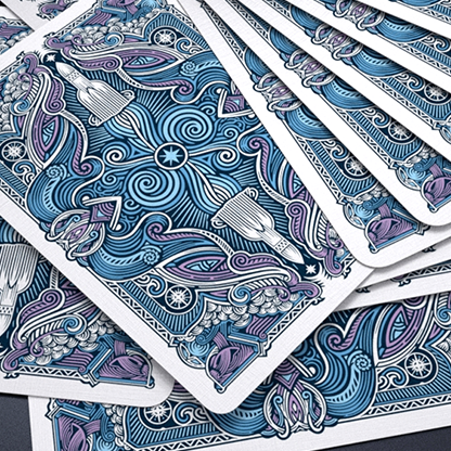 Escape Velocity (Blue) Playing Cards-Playing Cards-Wondercraft