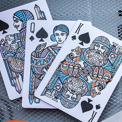 Escape Velocity (Red) Playing Cards-Playing Cards-Wondercraft