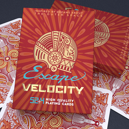 Escape Velocity (Red) Playing Cards-Playing Cards-Wondercraft