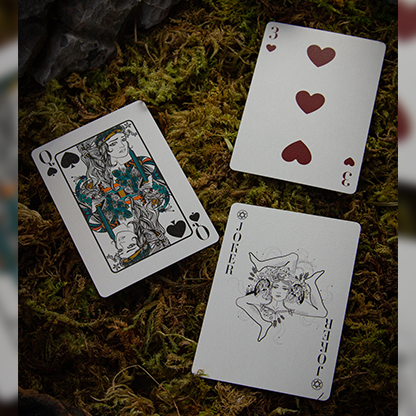 Fillide: A Sicilian Folk Tale Playing Cards V2 (Forest Green) by Jocu-Playing Cards-Wondercraft