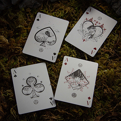 Fillide: A Sicilian Folk Tale Playing Cards V2 (Forest Green) by Jocu-Playing Cards-Wondercraft